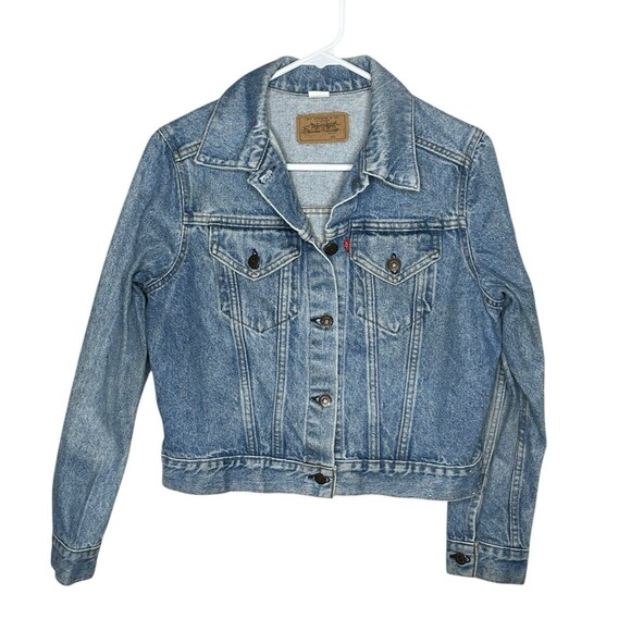 Vintage 70s/80s Levi’s USA-Made Denim Trucker Jacket Size Large - Picture 1 of 12